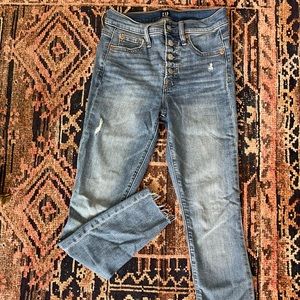 Raw hem GAP jeans